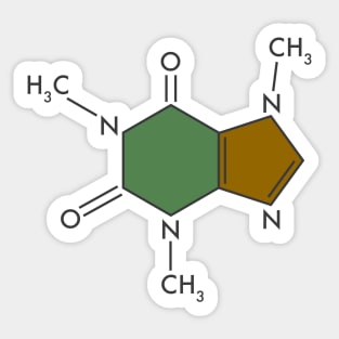 Caffeine Compound Sticker